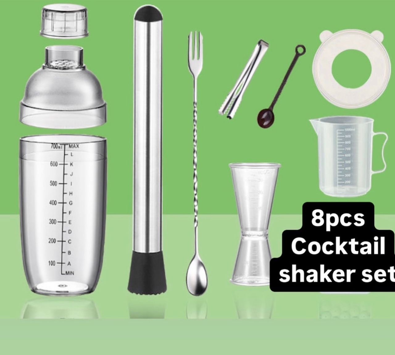 8pcs cocktail shaker set